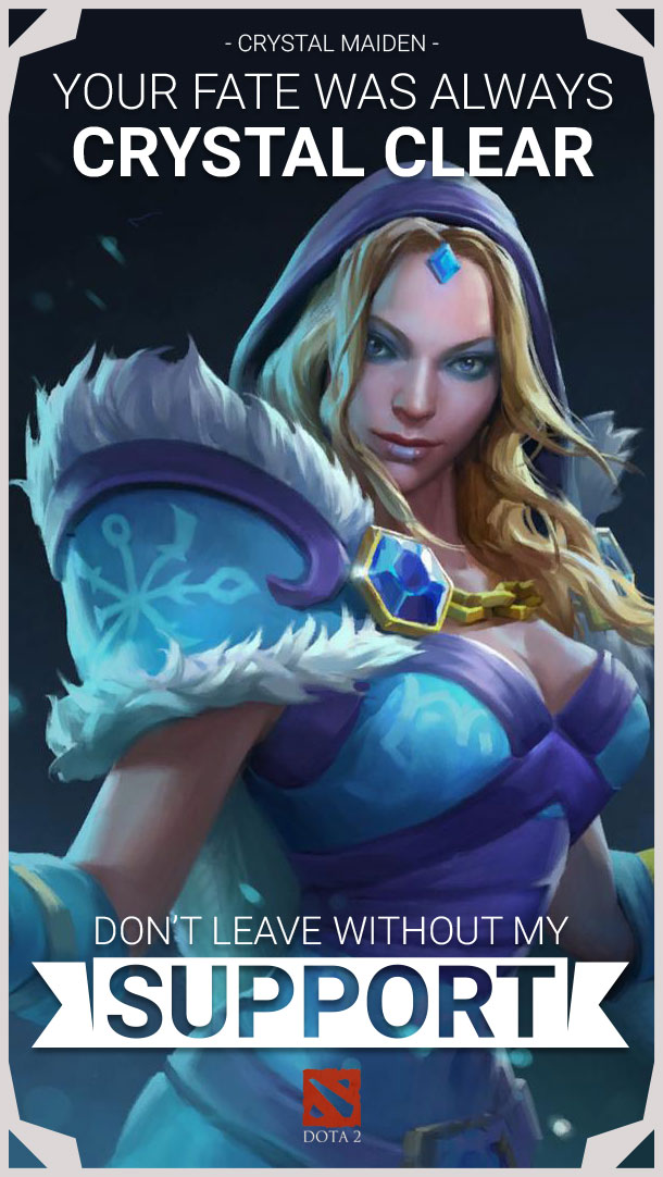 Crystal Maiden dota 2 hero support role